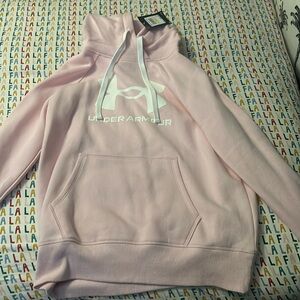 Under armour hoodie , light pink